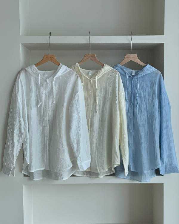 [무료배송]풍 아이스 후드 바람막이 셔츠 남방 3color